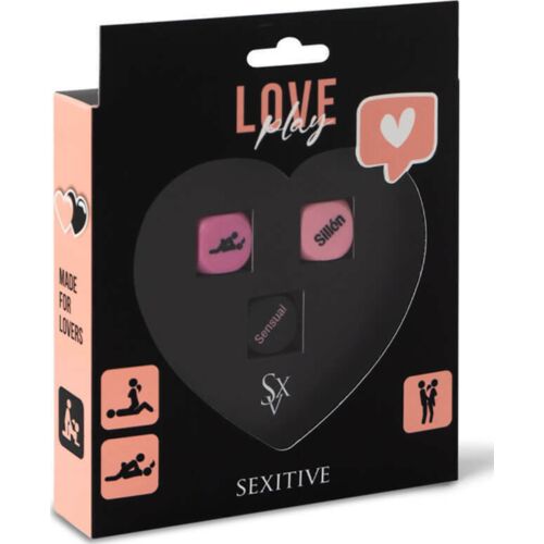 Dadi erotici SEXITIVE Love Play - Pack 3 per coppia