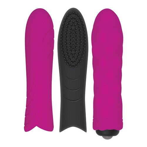 Vibratore Evolved Pleasure Sleeve Trio con 3 fodere