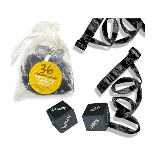 Set Bondage INEDIT Kit Organza - Ataduras e Dadi