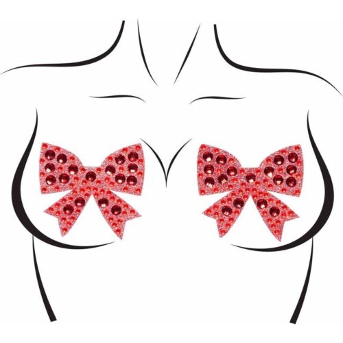 Copricapezzoli Leg Avenue con strass e fiocco