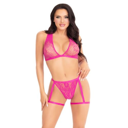 Top e mutandina Leg Avenue 86148 con pizzo floreale