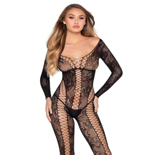 Bodystocking Leg Avenue 89369 con effetto lacci