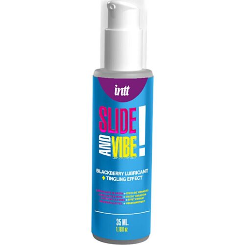 Lubrificante INTT RELEASES 35 ML con effetto vibrazione e sapore di mora