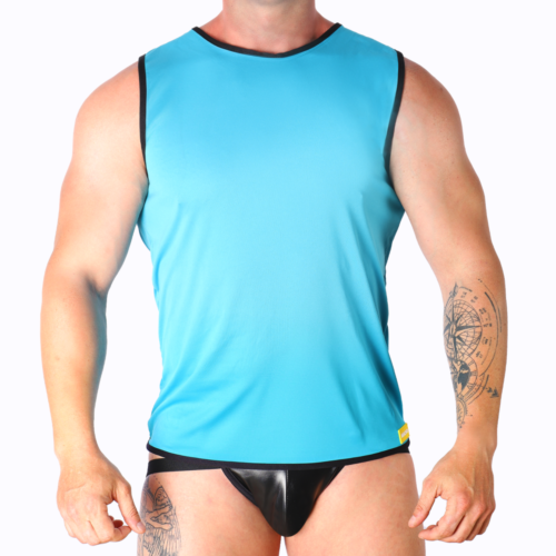 Camisetta MACHO - Blue T-Shirt S/M con taglio sportivo