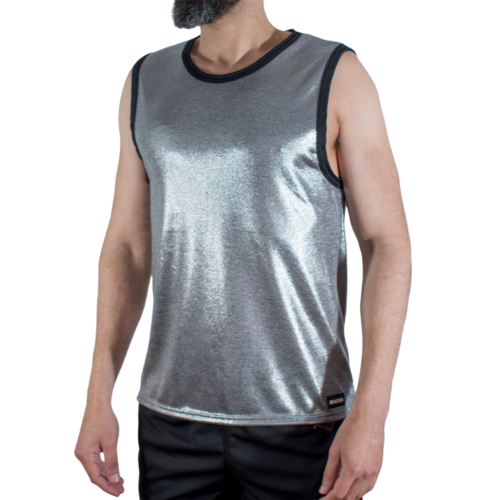 Camiseta MACHO FINE GLITTER L/XL con design sportivo