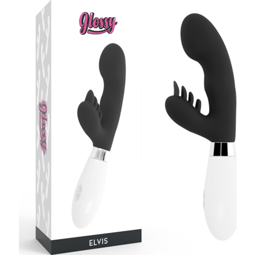 Massaggiatore GLOSSY Elvis Rabbit con doppio motore