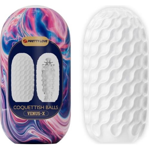 Masturbatore Pretty Love Coquettish Balls con 3 tunnel stimolanti