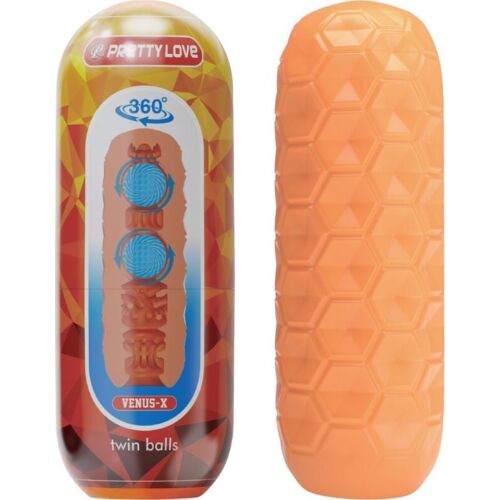 Masturbatore Pretty Love Twin Balls con palline interne
