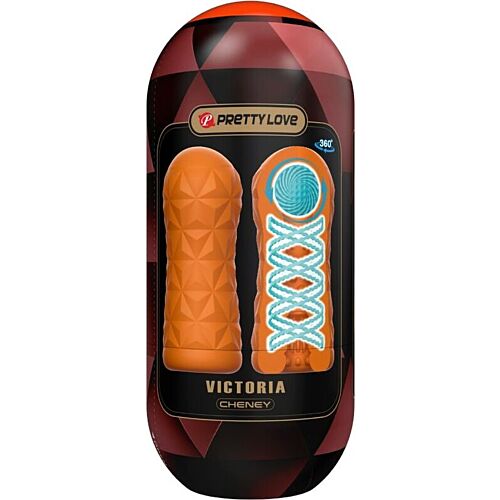 Masturbatore Pretty Love Victoria Cheney con espiral rotante