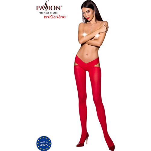 Medias PASSION WOMAN GARTER & STOCK con taglio inusuale