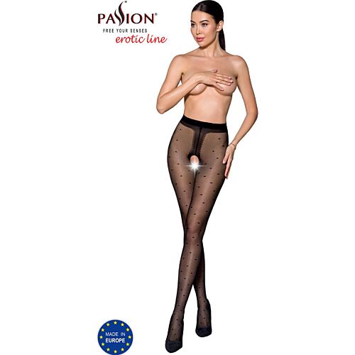 Medias Passion Woman Garter & Stock con apertura tra le cosce