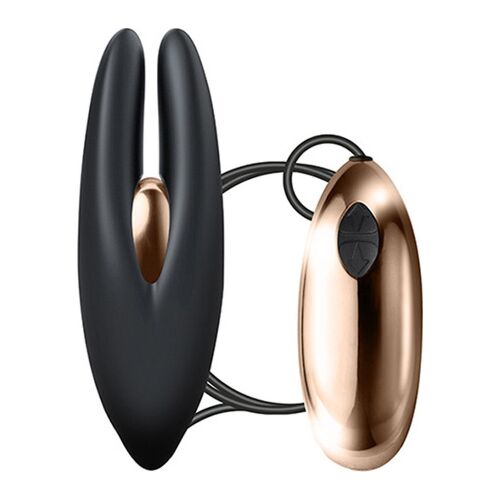 Stimolatore Rocks Off Mimosa Black & Rose Gold con 10 vibrazioni