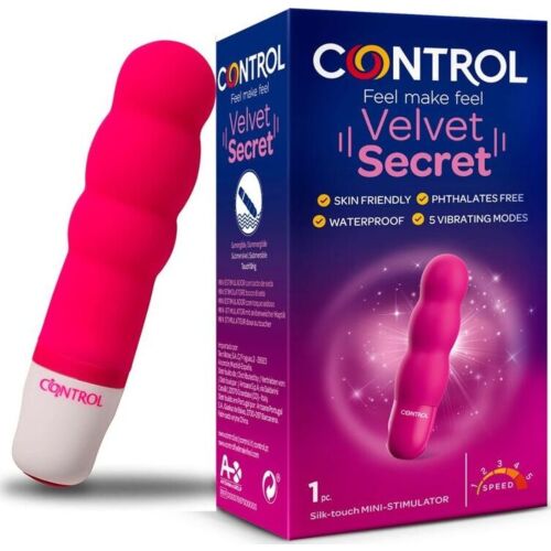 Mini vibratore CONTROL Velvet Secret tre sfere vellutate