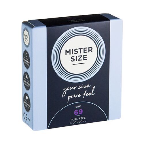 Preservativi MISTER SIZE XXXL 69 MM per comfort personalizzato