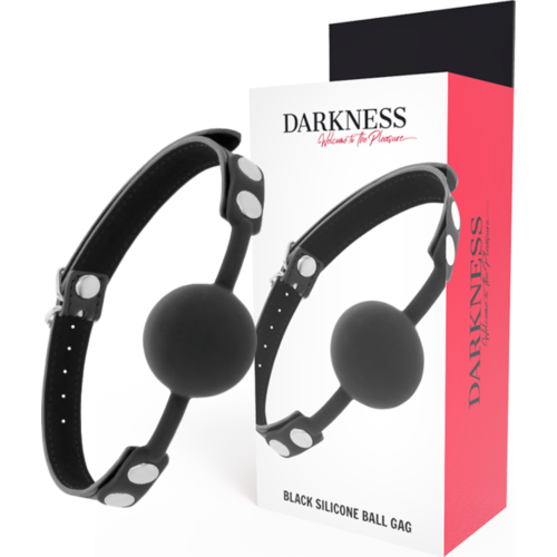 Mordaza BDSM Darkness con cinturini in pelle