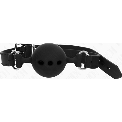 Bavaglio KINK in silicone con sfera regolabile