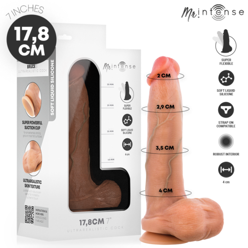 Dildo MR. INTENSE Bruce S | 17,8 cm con testicoli