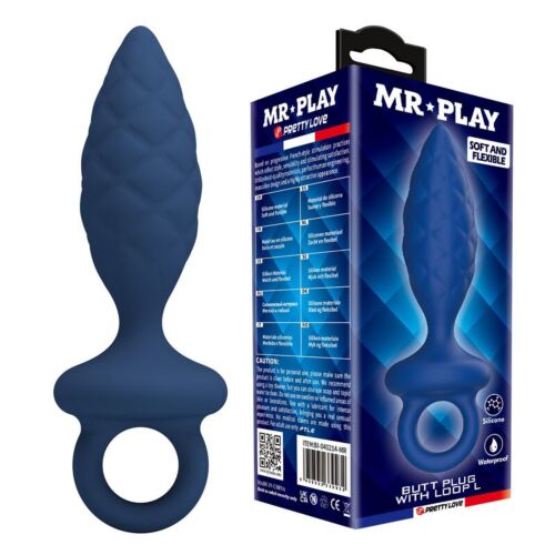 Plug Anale MR PLAY Textured con Anello di Sicurezza