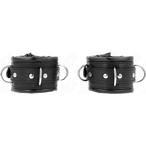 Manette KINK Wrist Restraint Heavy con fodera nera