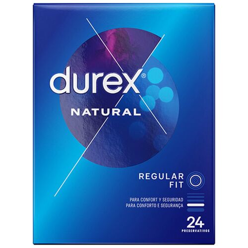 Preservativi Durex Natural 24 unità con forma easy on