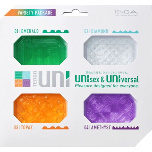 Masturbatore TENGA UNI VARIETY - Pack da 4 unità