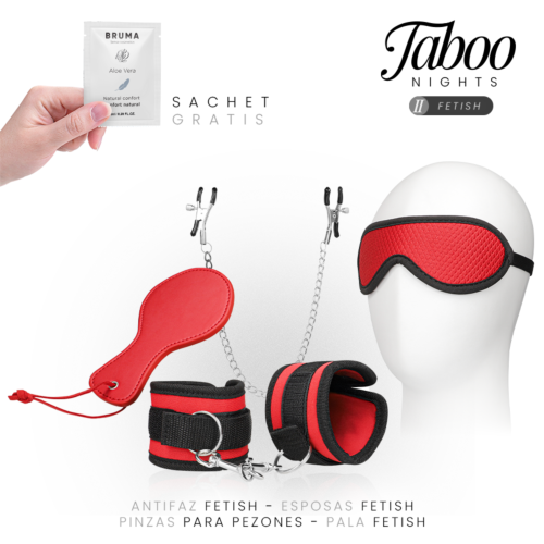 Pack fetish TABOO NIGHTS 2: FETISH accessori BDSM