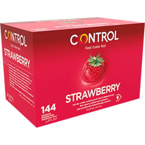 Preservativi Control Fragola 144 Unità - Aromatizzati e Lubrificati