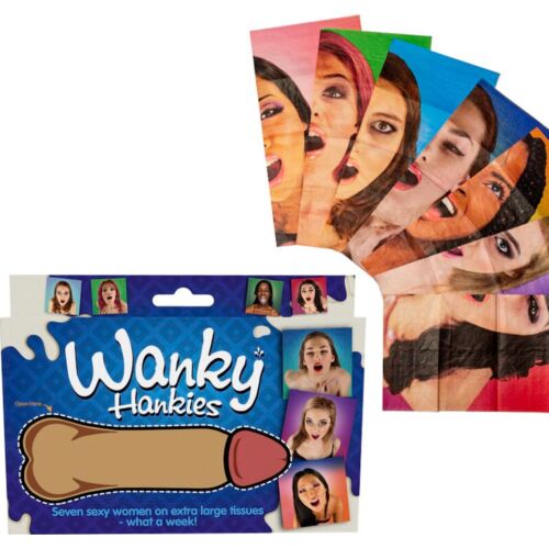 Fazzoletti Spencer & Fleetwood Wanky Hankies 7 disegni provocanti