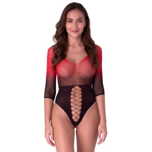Bodystocking Passion Woman BS118 con maniche 3/4