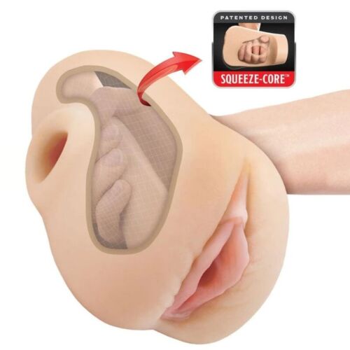 Masturbatore PDX PLUS+ Pussy Pounder 18 cm con controllo di stimolazione