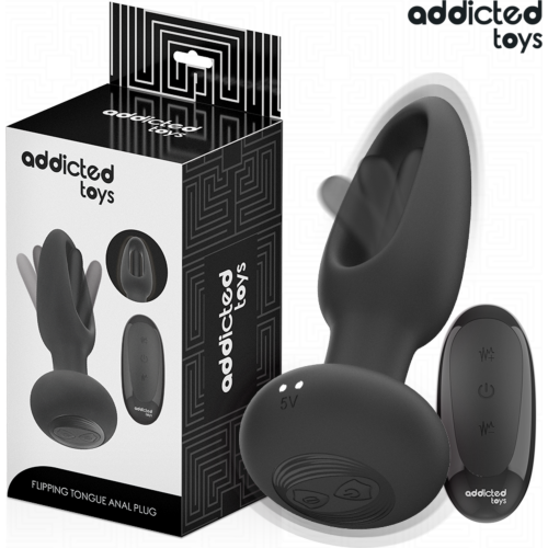 Plug Anale Addicted Toys con Lingua Vibrante e Telecomando