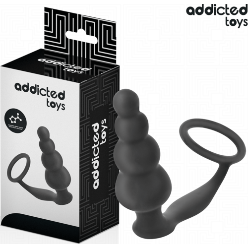 Plug Anale Addicted Toys Modello 5 con Anello per Testicoli