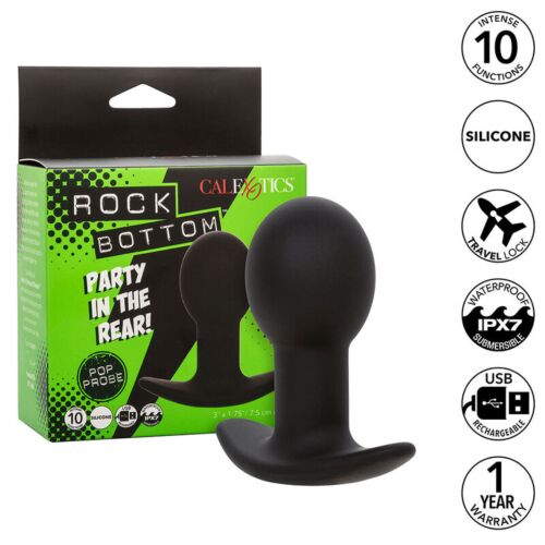 Plug Anale CALEXOTICS Rock Bottom con 10 vibrazioni