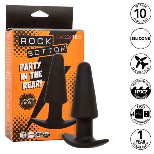Plug anale CALEXOTICS Rock Bottom con 10 vibrazioni