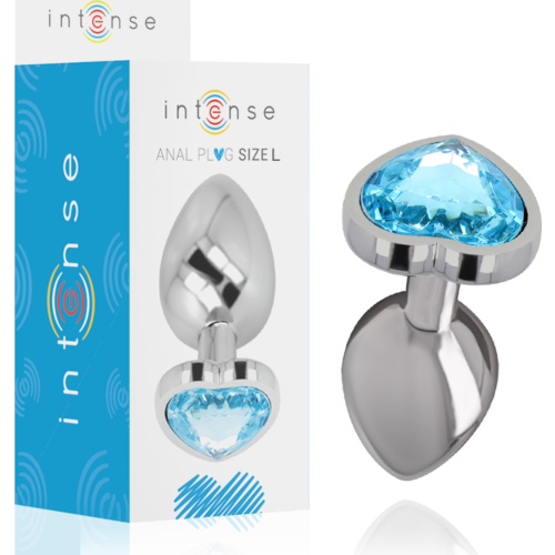 Plug Anal Intense Cuore in Metallo con Gioiello