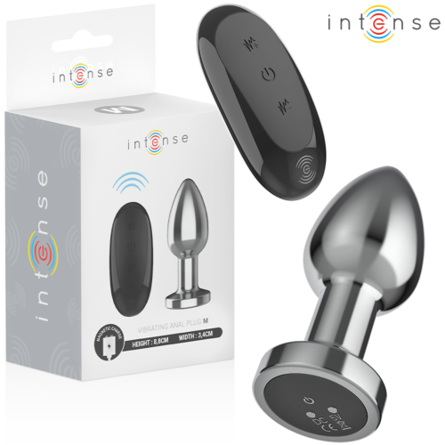 Plug Anale INTENSE M con Controllo Remoto e 10 Vibrazioni