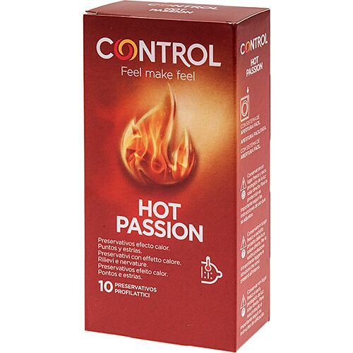 Preservativi CONTROL Hot Passion | Efectto riscaldante e punti