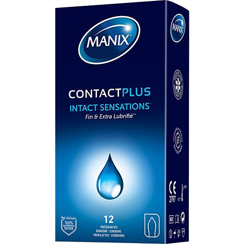 Preservativi Manix Contact Plus - 12 pezzi