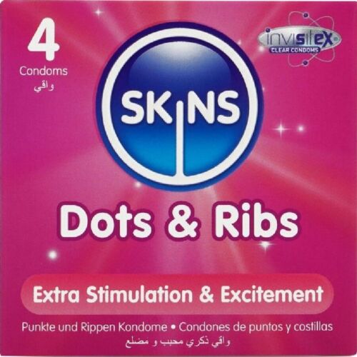 Preservativi Skins Dots & Ribs | Design testurizzato per il piacere