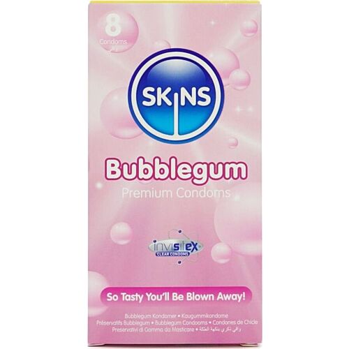 Preservativi Skins Bubblegum Pack da 8 con aroma fruttato