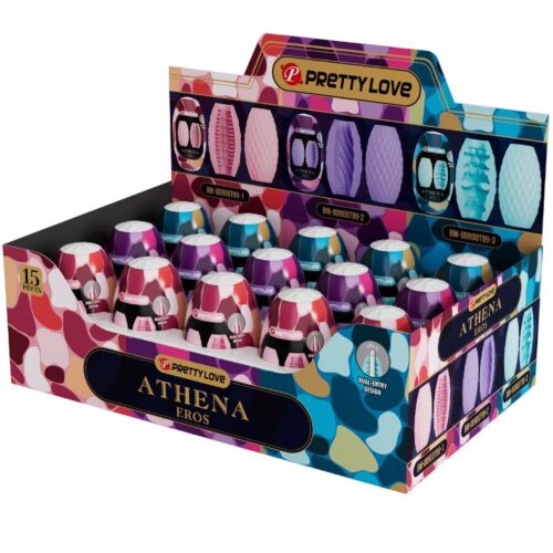 Masturbatore PRETTY LOVE Athena Eros 15 uova con strutture diverse