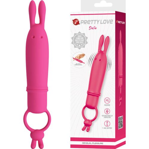 Vibratore Pretty Love Delia con anello di sujeción