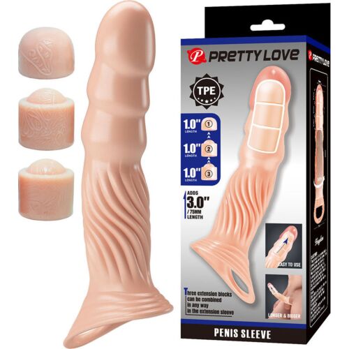 Guaina per Pene Pretty Love con Estensori Interni
