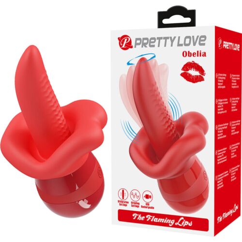 Masturbatore Pretty Love Obelia con Lingua Vibrante e Movimento Orbitale