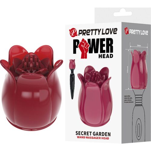 Massaggiatore Pretty Love Secret Garden con testa intercambiabile