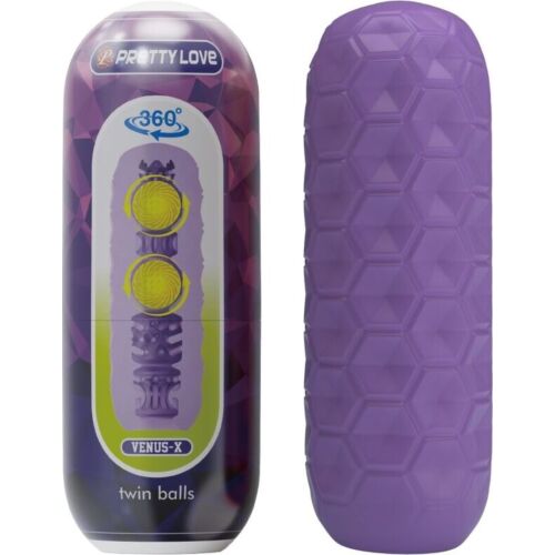 Masturbatore Pretty Love Twin Balls Morbido e Stimolante