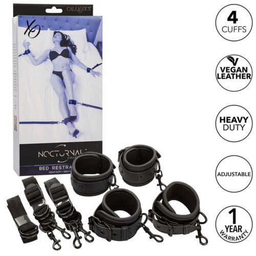 Set Bondage CALEXOTICS Nocturnal con polsini regolabili