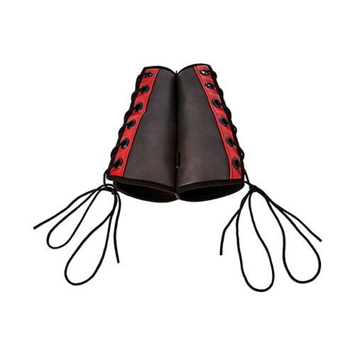 Polsini con guanto di zafferano - manette da prigioniero - rosso