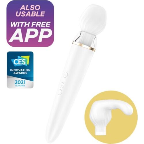 Vibratore WAND SATISFYER Double Wand-er con doppia stimolazione