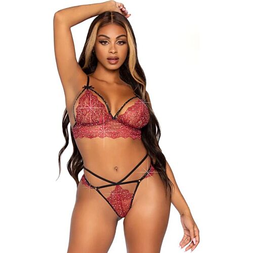 Set di lingerie Leg Avenue 81623 con design strappy